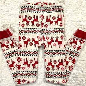 Hanna Andersson Long John Bottom Dear Deer Pajama Pant PJ's Christmas 150 12